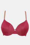 Zivame Ornate Glitz Padded Wired 3/4th Coverage Bra - Wine — thumbnail 5