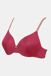 Zivame Ornate Glitz Padded Wired 3/4th Coverage Bra - Wine — thumbnail 7