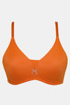 Zivame Damask Padded Non Wired 3/4th Coverage T-Shirt Bra - Autumn Maple — thumbnail 5