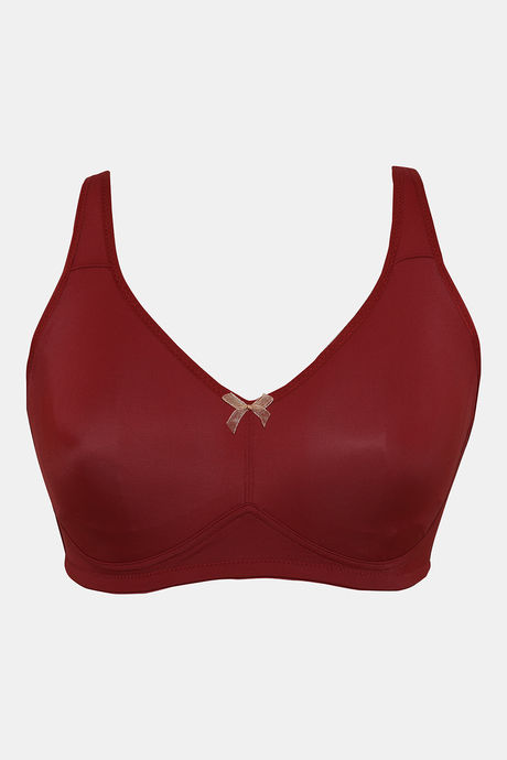 Zivame True Curv Double Layered Non Wired Full Coverage Super Support Bra - Merlot — image 5