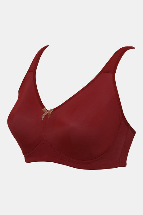 Zivame True Curv Double Layered Non Wired Full Coverage Super Support Bra - Merlot — image 7