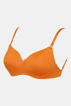 Zivame Damask Padded Non Wired 3/4th Coverage T-Shirt Bra - Autumn Maple — thumbnail 7