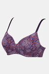Zivame Twilight Bloom Padded Non Wired 3/4th Coverage T-Shirt Bra - Parachute Purple Pt — thumbnail 7