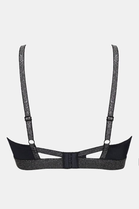 Zivame Shine & Shimmer Padded Non Wired 3/4th Coverage T-Shirt Bra - Anthracite — image 6