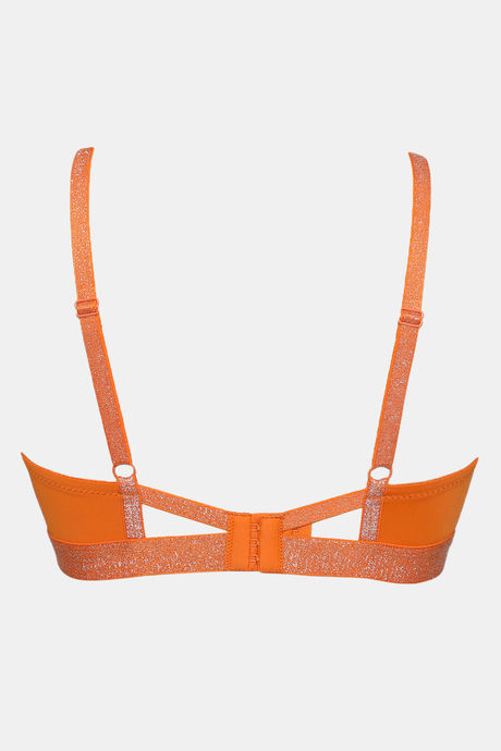 Zivame Shine & Shimmer Padded Non Wired 3/4th Coverage T-Shirt Bra - Autumn Maple — image 6