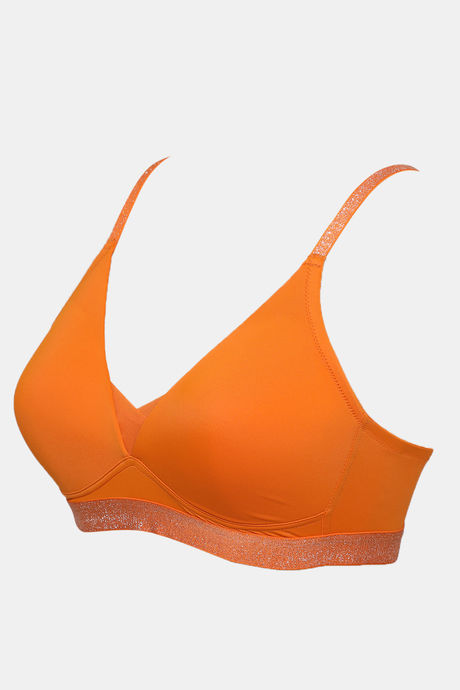 Zivame Shine & Shimmer Padded Non Wired 3/4th Coverage T-Shirt Bra - Autumn Maple — image 7