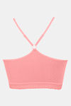 Zivame Pointelle Double Layered Non Wired Full Coverage Bralette - Salmon Rose — thumbnail 6