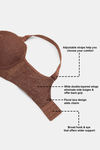 Zivame True Curv Lightly Lined Padded Non Wired Full Coverage Super Support Spacer Bra - Nutmeg — thumbnail 7