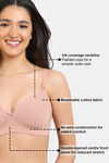 Zivame Padded Non Wired 3/4Th Coverage Post Breast Surgery Bra - Roebuck — thumbnail 6