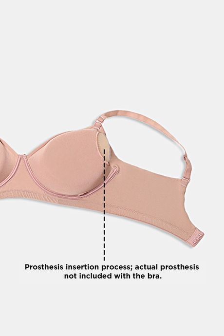 Zivame Padded Non Wired 3/4Th Coverage Post Breast Surgery Bra - Roebuck — image 8