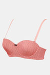 Zivame Knotty Padded Wired 3/4th Coverage Strapless Bra - Lobster Bisque — thumbnail 8