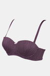 Zivame Knotty Padded Wired 3/4th Coverage Strapless Bra - Blackberry Wine — thumbnail 8