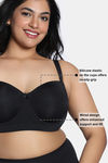 Zivame True Curv Padded Wired Full Coverage Strapless Bra - Anthracite — thumbnail 6