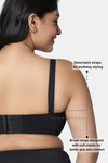 Zivame True Curv Padded Wired Full Coverage Strapless Bra - Anthracite — thumbnail 7