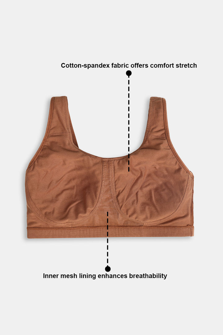 Zivame Double Layered Non Wired Full Coverage Bralette - Lavender — image 5