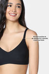 Zivame Freeform Padded Non Wired 3/4Th Coverage T-Shirt Bra  - Black — thumbnail 6
