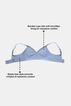 Zivame Freeform Padded Non Wired 3/4Th Coverage T-Shirt Bra  - Blue — thumbnail 7