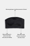 Zivame Freeform Single Layered Non Wired Full Coverage Bandeau Bra - Black — thumbnail 8