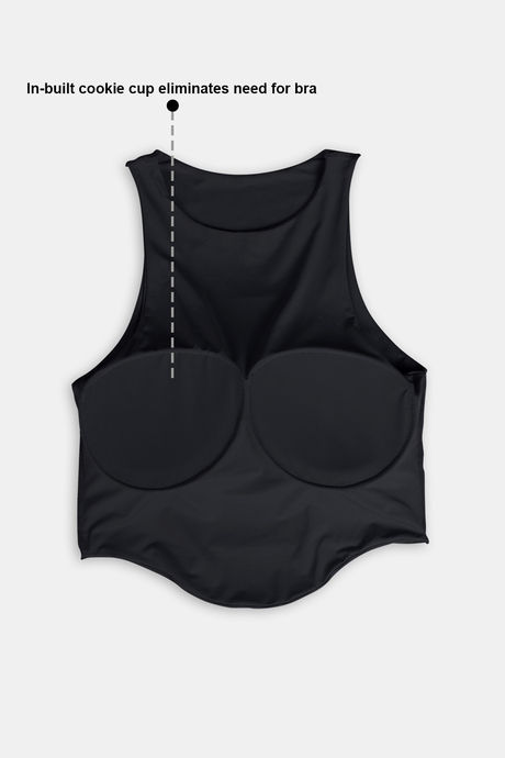 Zivame Bra Top With Inbuilt Cups - Black — image 6