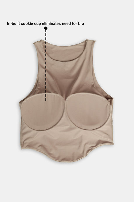 Zivame Bra Top With Inbuilt Cups - Brown — image 6