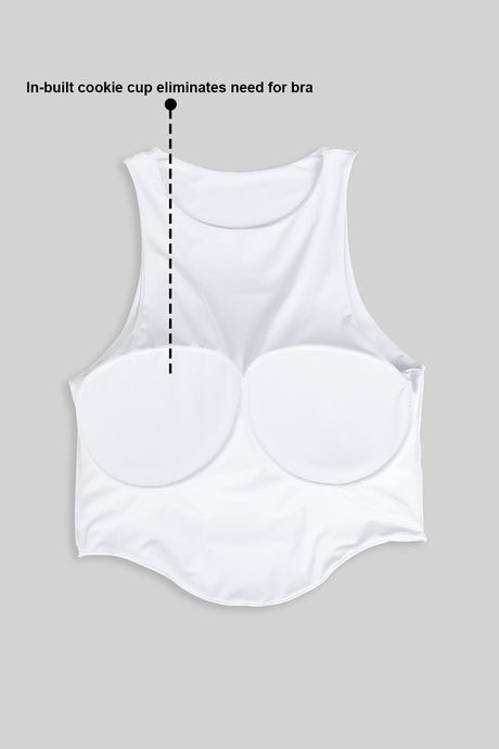 Zivame Bra Top With Inbuilt Cups - White — image 6