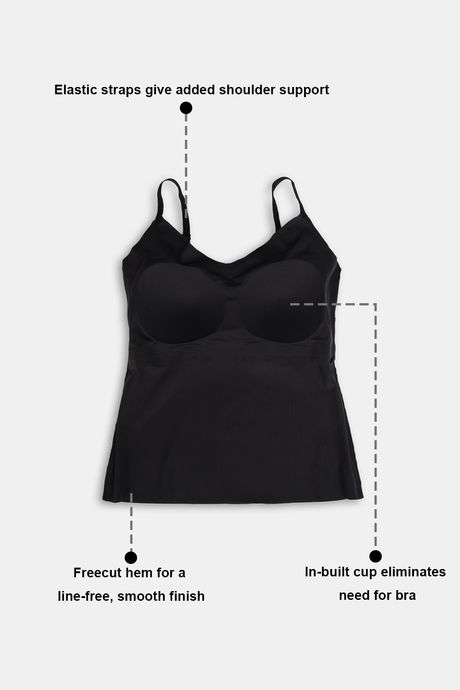 Zivame Bra Top With Inbuilt Cups - Black — image 6