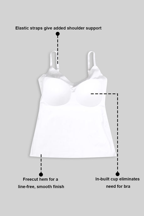 Zivame Bra Top With Inbuilt Cups - White — image 6