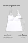 Zivame Bra Top With Inbuilt Cups - White — thumbnail 6