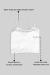Zivame Bra Top With Inbuilt Cups - White — thumbnail 5