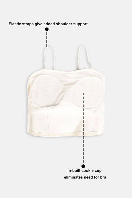 Zivame Bra Top With Inbuilt Cups - White — image 6