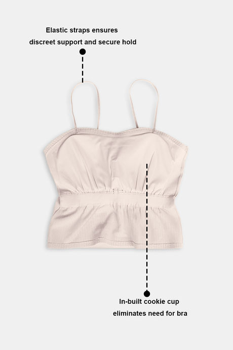 Zivame Bra Top With Inbuilt Cups - Skin — image 6