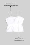 Zivame Bra Top With Inbuilt Cups - White — thumbnail 6