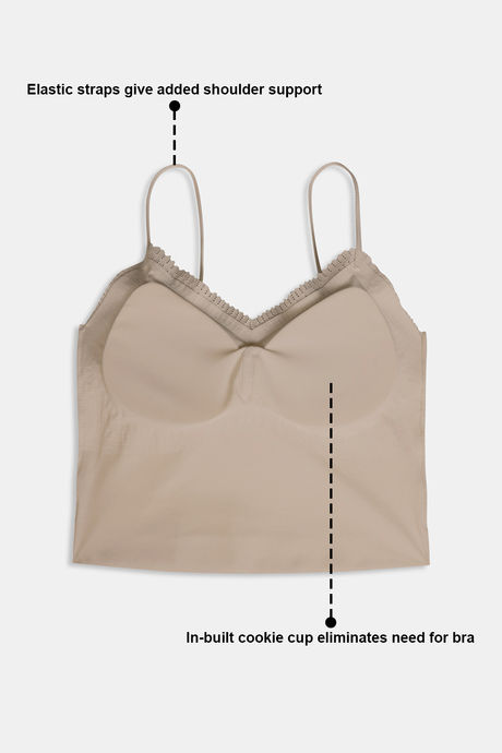 Zivame Bra Top With Inbuilt Cups - Brown — image 6