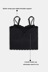 Zivame Bra Top With Inbuilt Cups - Black — thumbnail 6