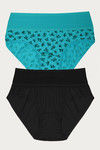 Rosaline Medium Rise Full Coverage Tummy Tucker Hipster Panty (Pack of 2) - Multicolor — thumbnail 11