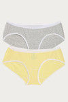 Zivame Medium Rise Full Coverage Hipster Panty (Pack of 2) - Multicolor — thumbnail 11