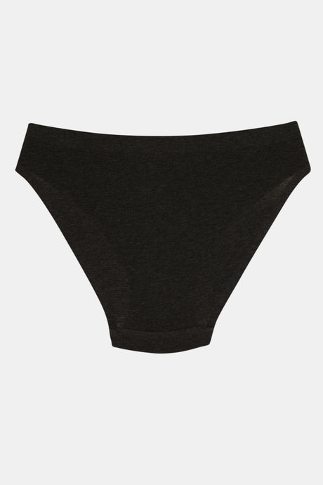 Zivame Low Rise Full Coverage Bikini Panty - Charcoal Melange — image 6