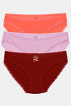 Zivame Anti-Microbial Low Rise Full Coverage Bikini Panty (Pack of 3) - Multicolor — thumbnail 14
