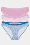 Zivame Anti-Microbial Low Rise Full Coverage Bikini Panty (Pack of 3) - Multicolor — thumbnail 14