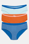 Zivame Anti-Microbial Low Rise Full Coverage Hipster Panty (Pack of 3) - Multicolor — thumbnail 14