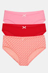 Zivame Anti-Microbial Low Rise Full Coverage Hipster Panty (Pack of 3) - Multicolor — thumbnail 50