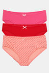 Zivame Anti-Microbial Low Rise Full Coverage Hipster Panty (Pack of 3) - Multicolor — thumbnail 14