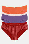 Zivame Anti-Microbial Low Rise Full Coverage Hipster Panty (Pack of 3) - Multicolor — thumbnail 14