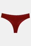 Zivame Low Rise Zero Coverage Thong - Sundried Tomato — thumbnail 5