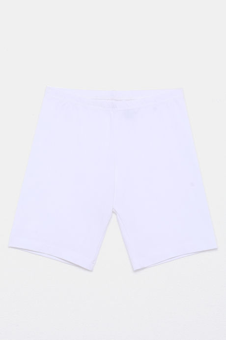 Zivame Girls Knit Cotton Shorts - White — image 5