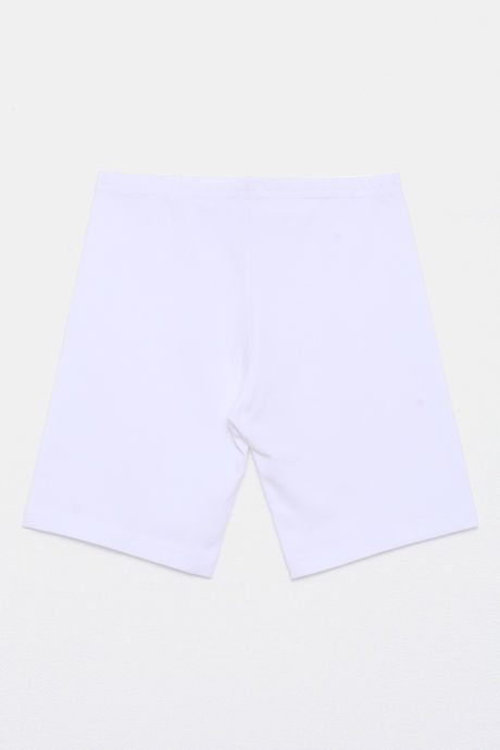 Zivame Girls Knit Cotton Shorts - White — image 6