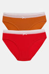 Zivame Anti-Microbial Low Rise Full Coverage Bikini Panty (Pack of 2) - Multicolor — thumbnail 10