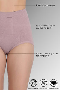 Zivame High Rise Full Coverage Tummy Tucker Hipster Panty - Nutmeg — thumbnail 5