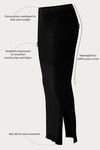 Zivame All Day Seamless Slit Mermaid Saree Shapewear - Black — thumbnail 10