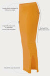 Zivame All Day Seamless Slit Mermaid Saree Shapewear - Mustard — thumbnail 10